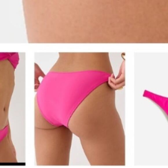 NWT J.CREW Colorblock Swimsuit DD halter bikini top & High Leg bottom Sz M XL - Picture 10 of 13